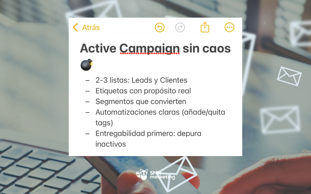 Listas, etiquetas y segmentos en ActiveCampaign: guía práctica para usarlo de verdad